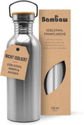 Trinkflasche: unisex, aus Metall, aus Edelstahl, isoliert, 750ml