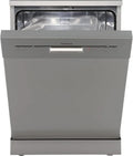 Respekta Bena Geschirrspüler 60 cm - Freistehend, 5 Programme, Startzeitvorwahl, Automatische Türöffnung, 49 dB, Silber, Energieklasse D